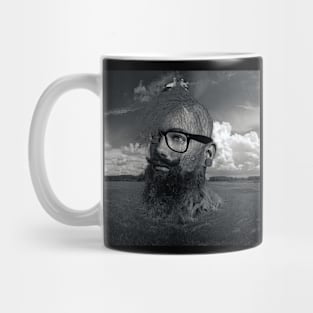 Eco Hipster Black and White Mug